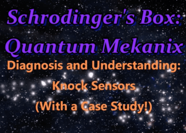 Knock Sensors Diagnosis and Understanding Part 1