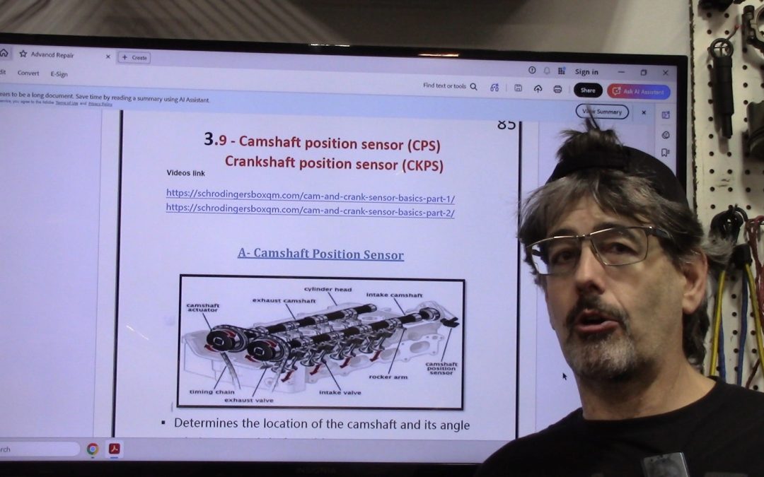 Book Walkthrough 3.9- Cam, Crank Sensors Pt1